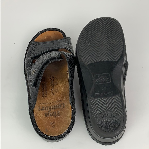 Finn Comfort Germany Sz 39 Black Preowned - Picture 8 of 8